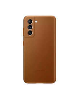 Samsung S21 Leather Cover Brown Samsung S21 Leather Cover Brown