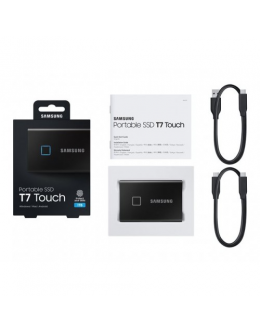 SAMSUNG Portable SSD T7 Touch 1TB extern USB 3.2 Gen.2 black metallic