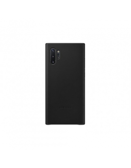 Samsung Note 10+ Leather Cover Black
