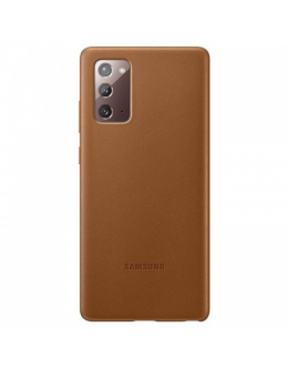 Samsung Note 20 Leather Cover Brown