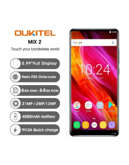 OUKITEL MIX 2 5.99 Inch Full Screen 6GB RAM 64GB ROM Fingerprint Dual Rear Camera Dual SIM 4G Smartphone