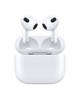Блутут слушалки-тапи Apple AirPods 3, с докинг кутийка, Wireless, Бели