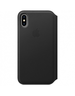 Apple iPhone X Leather Folio - Black